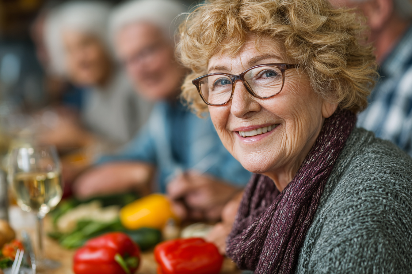 Senior cvičí jógu v prírode